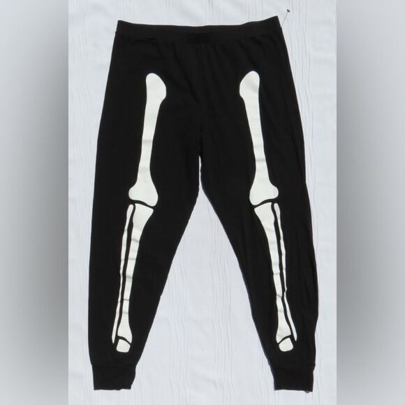 Target - Hide and Eeek black sweat pants skeleton Halloween men’s size small - Picture 1 of 4